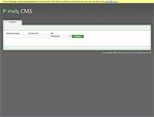 Tablet Screenshot of cms.p-mex.nl